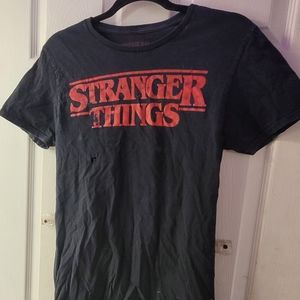 Stranger Things Tshirt Black Small